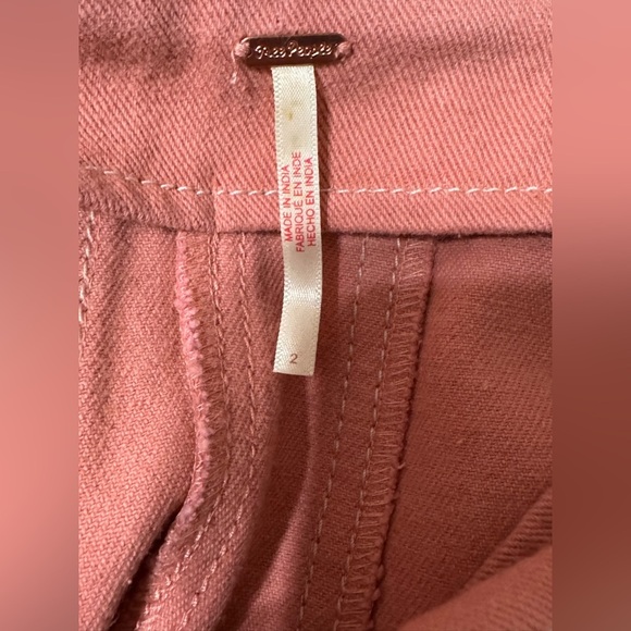 Free People Marley Denim 2 Piece Set in Rose Smoke - Picture 7 of 11